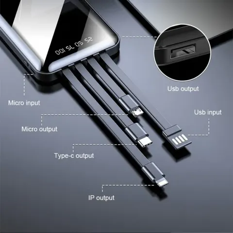 PB-4004 Siyah 10.000 mAh Powerbank – Powerbank