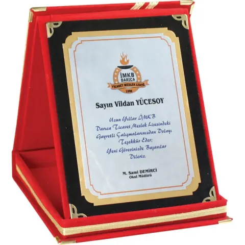 AP-01K-15x20 Albüm Plaket – Kristal Plaketler