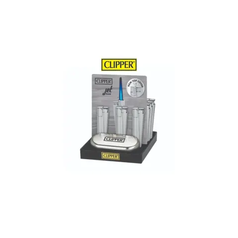 P1037 Clipper Metal Jet Sılver Çakmak – Çakmak