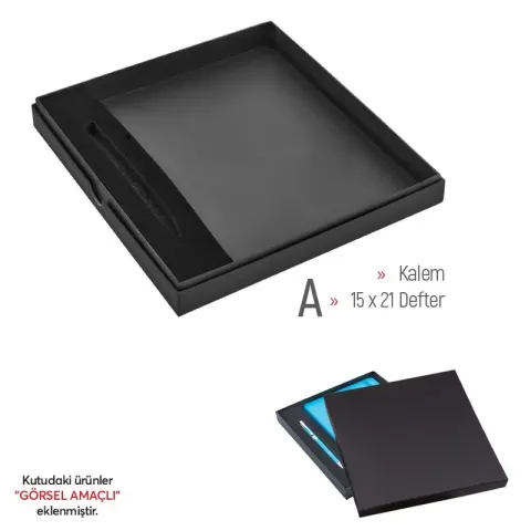 KT-941 Siyah-boş 203 x 223 x 25 mm Hediye Set Kutusu – Hediyelik Setler