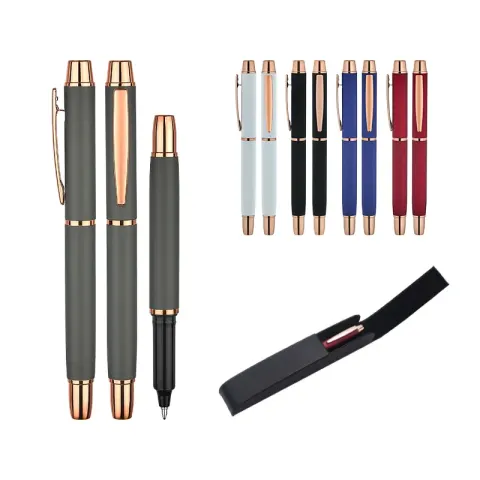 1256-KR1 Beyaz Metal Roller Kalem Seti – Lüks Kalem Setleri (Tekli)