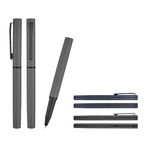 1251-R Gri Metal Roller Kalem – Metal Tükenmez - Roller Kalemler