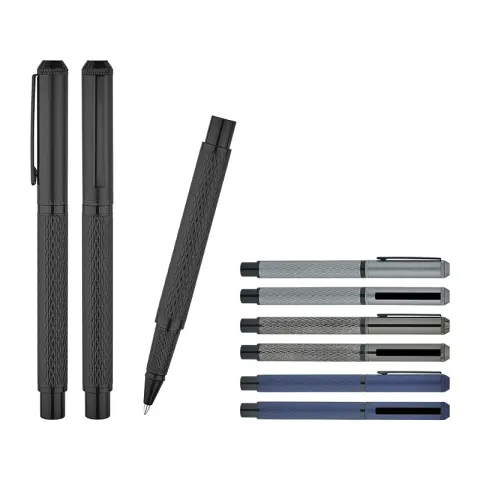 1254-R Füme Parlak Metal Roller Kalem – Metal Tükenmez - Roller Kalemler