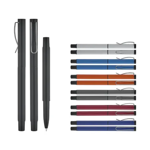 1320 Beyaz Metal Roller Süper Jel Refil Kalem – Metal Tükenmez - Roller Kalemler