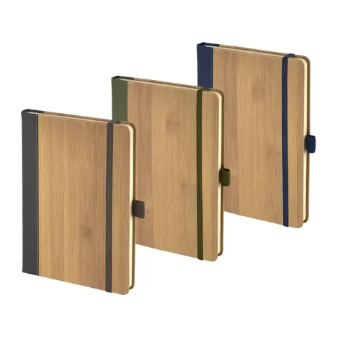 2428 Gri 15 x 21 Termo Deri Bambu Defter – Not Defterleri