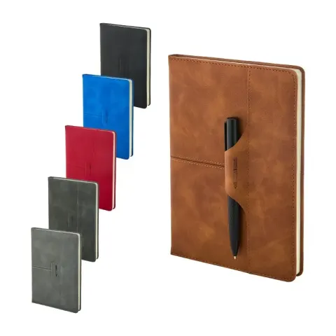 2430 Füme 15 x 21 Termo Deri Defter – Not Defterleri