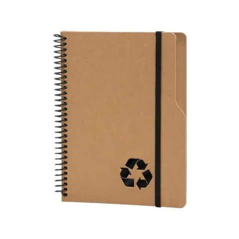 2453 Kraft Spiralli Kraft 15 x 20 Defter – Not Defterleri