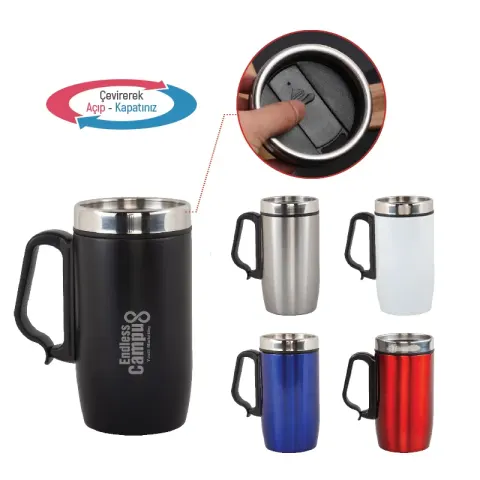5304 Beyaz Çelik Kupa / 240 ml – Termoslar