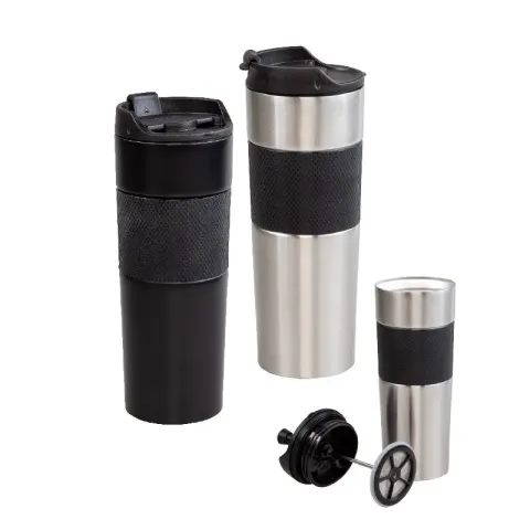 5312 Krom French Press Çelik Termos / 450 ml – Termoslar