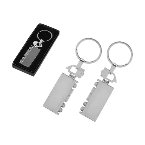 2219 Silver Çift Taraflı Metal Tır Anahtarlık – Metal Anahtarlıklar