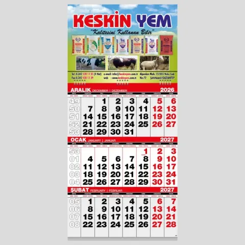 GMC-03 Ekonomik Küçük Boy Gemici Takvim – Gemici Takvimler
