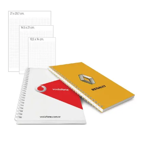 BK-03-1421 Yandan Spiralli Yandan Spiralli Karton Defter – Notluk - Defterler