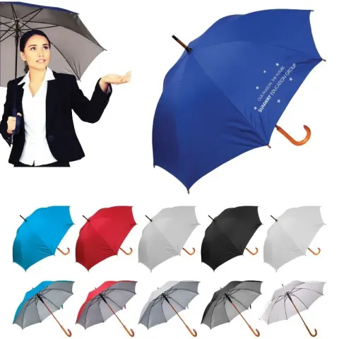 5101 Beyaz-Beyaz 8 Telli Baston Şemsiye – Şemsiyeler