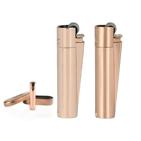 MT-115 Rose Gold Clipper Metal Siboplu Çakmak – Clipper Metal Çakmak