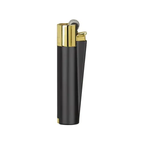MT-134 Siyah-Gold Clipper Metal Siboplu Çakmak – Clipper Metal Çakmak