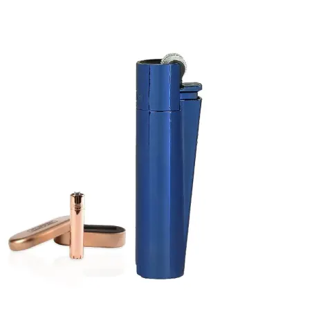 MT-135 Mavi Clipper Metal Siboplu Çakmak – Clipper Metal Çakmak