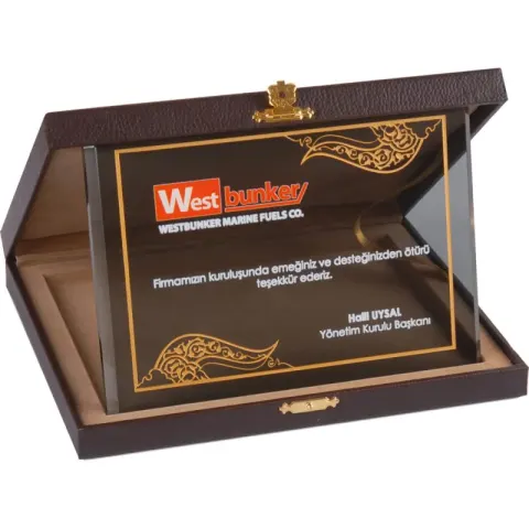 EKT-410 Kutulu Kristal Plaket – Kristal Plaketler