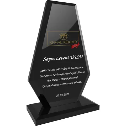 EKT-280-FM Kristal Plaket – Kristal Plaketler