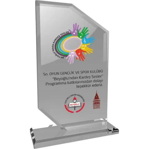 EKT-205-SFF Kristal Plaket – Kristal Plaketler