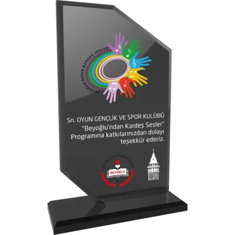 EKT-205-FM Kristal Plaket – Kristal Plaketler