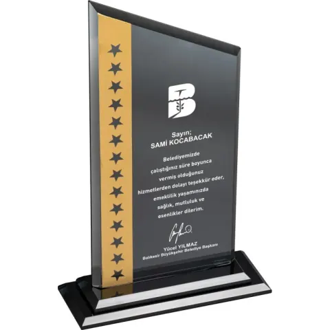 EKT-315 Kristal Plaket – Kristal Plaketler