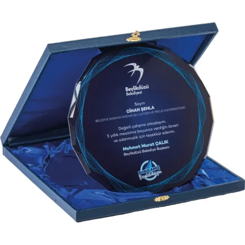 EKT-440 Kutulu Kristal Plaket – Kristal Plaketler
