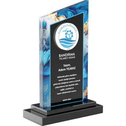 EKT-790 Kristal Plaket – Kristal Plaketler