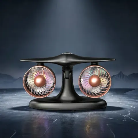 FAN-01 Çift Türbinli Masaüstü Fan – Elektronik Ürünler