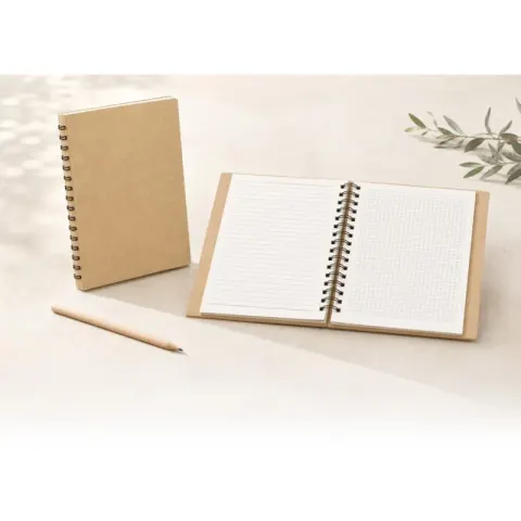 GD-090 Gizli Spiralli Defter – Doğa Dostu Notluklar